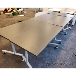 Grey Folding Training Table